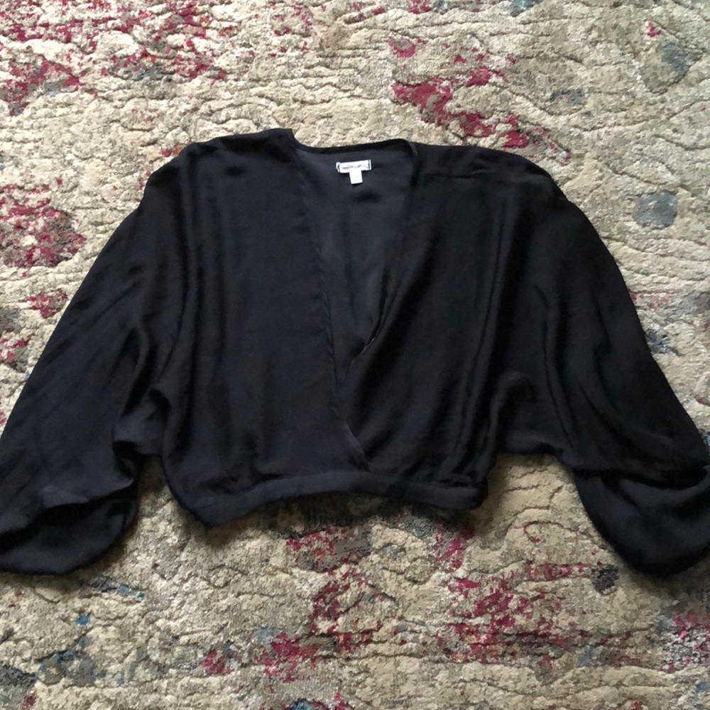 Urban Outfitters Silence & Noise Black Crop Top